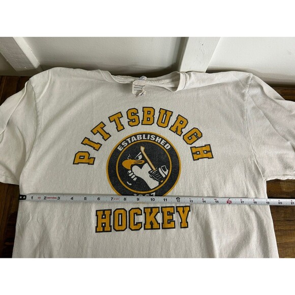 Vintage Pittsburgh Hockey Mens T Shirt Size Large - Picture 7 of 8